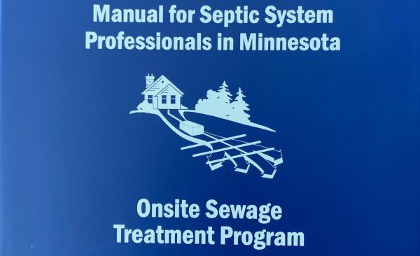 Screenshot of the manual for septic system professionals in MN